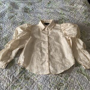 Sister Jane Cream Puff Sleeve Blouse